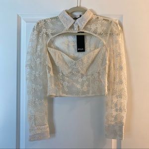 NWT! Romantic Crop Top